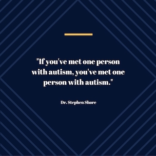 if you've met one person with autism